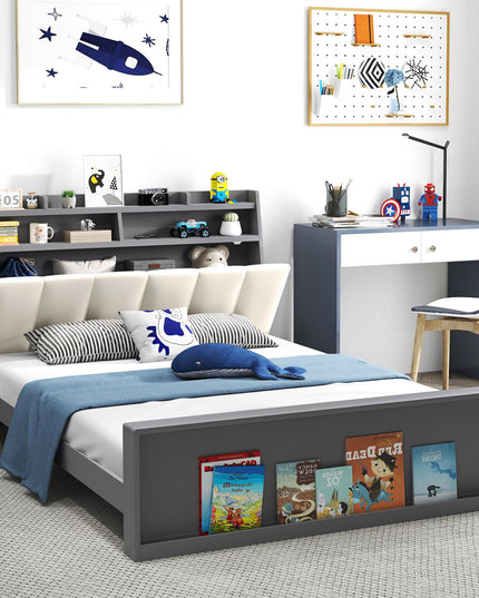 Giantex Full Size Bed Frame with Storage