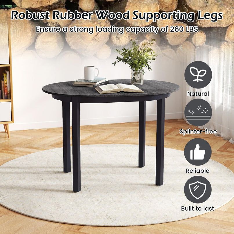 Giantex 43" Wooden Oval Dining Table for 2-4 People | Load 260 LBS