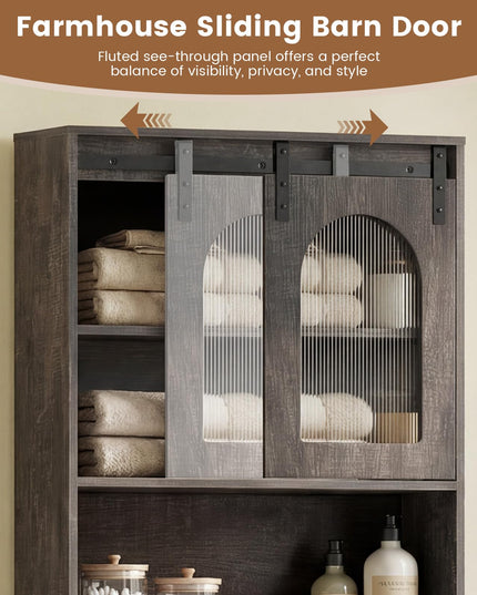 Giantex Over The Toilet Storage Cabinet for Bathroom Laundry