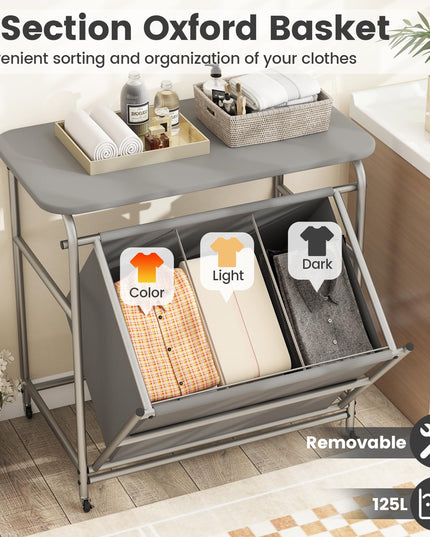 Giantex Laundry Sorter with Foldable Ironing Board