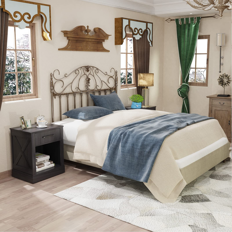 Wooden Sofa Side Table for Bedroom Office Study