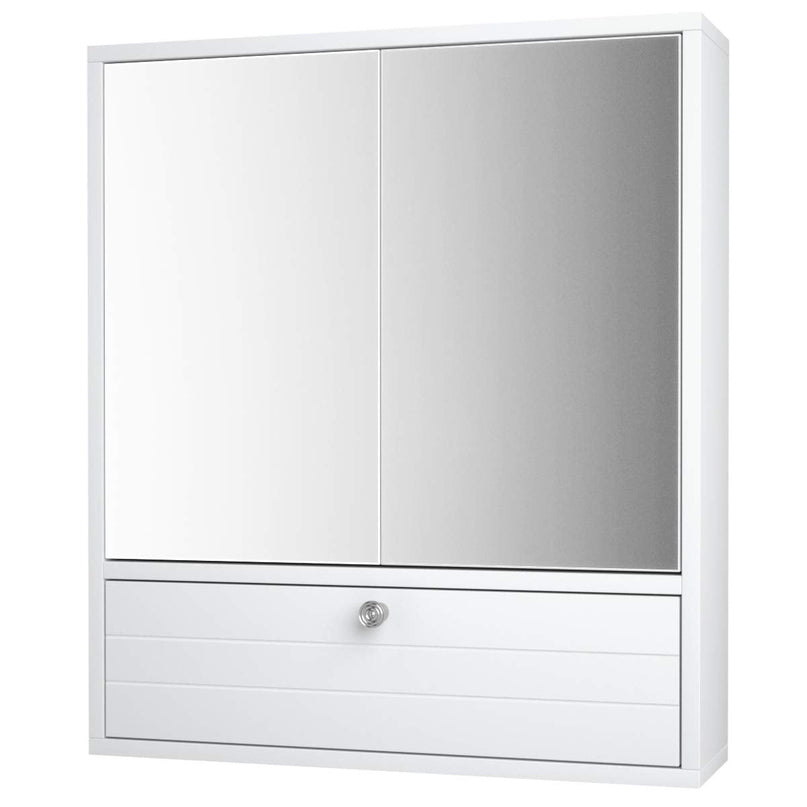 Giantex Bathroom Cabinet Wall Mounted Mirrored Storage Organizer