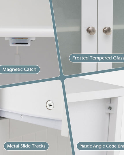Giantex Bathroom Storage Cabinet w/2 Large Drawers