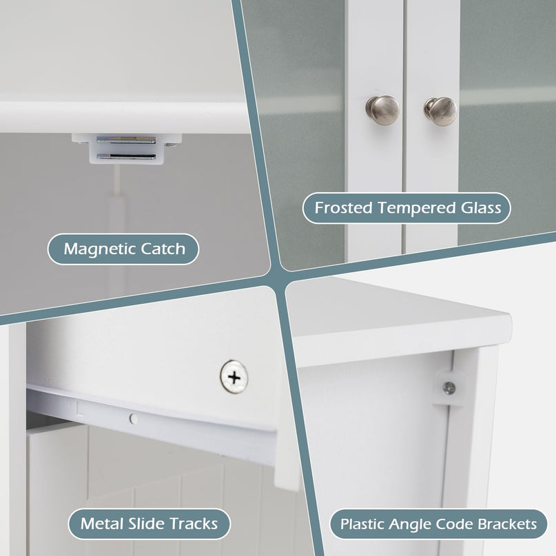 Giantex Bathroom Storage Cabinet w/2 Large Drawers