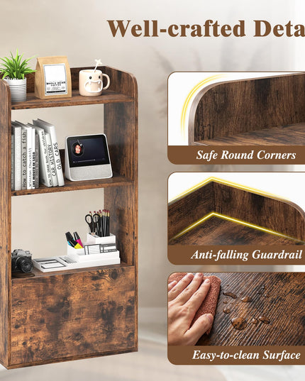 Giantex Bookshelf with Drawer for Living Room