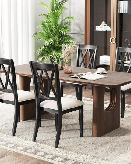 Giantex Wooden Dining Chairs Set of 2/4 for Living Dining Room