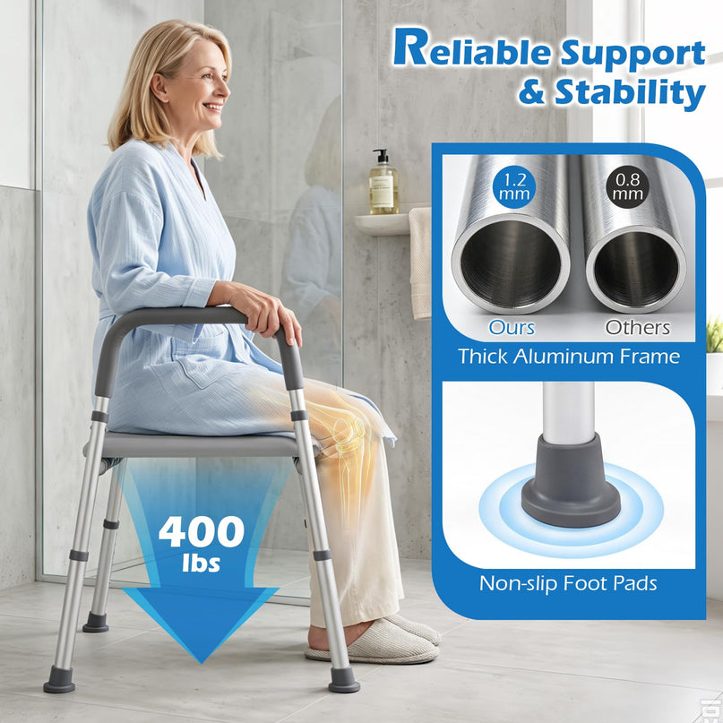Giantex Raised Toilet Seat with Handles for Seniors