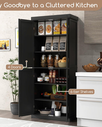 Giantex 4 Door Kitchen Pantry