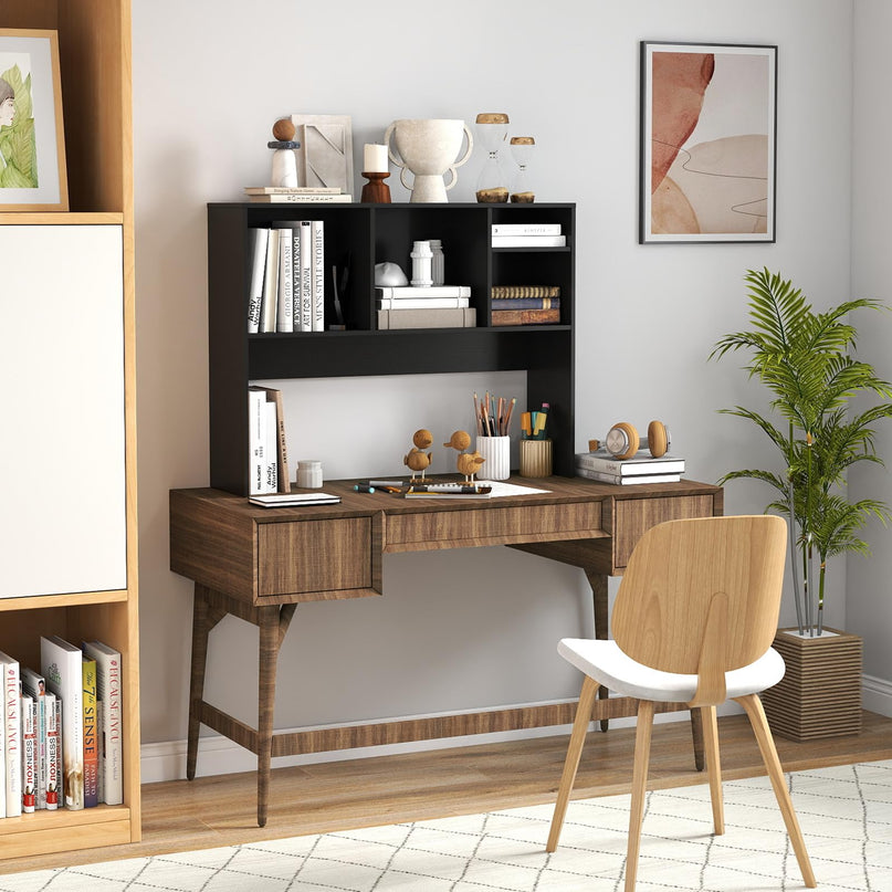 Giantex Desktop Bookshelf with 4 Shelves for Computer Desk ( 10"D x 37"W x 28.5"H )