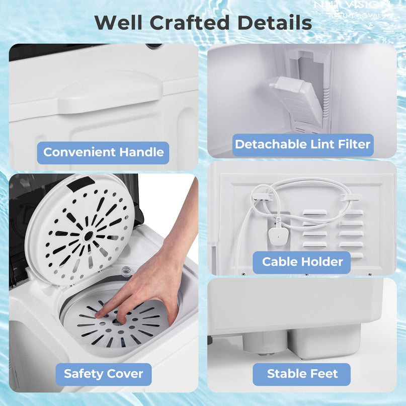 Giantex Portable Washing Machine 20 LBS Washer & Spinner Combo