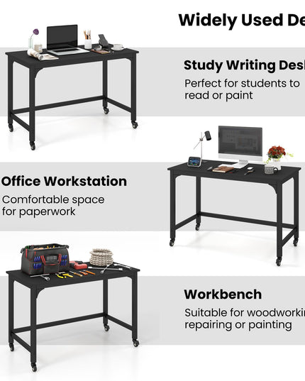 Giantex 48" Rolling Computer Desk