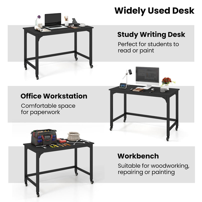 Giantex 48" Rolling Computer Desk