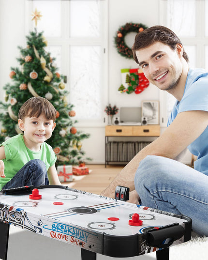 Giantex 42" Air Hockey Table, with 2 Pucks, 2 Pushers, LED Electronic Scoring