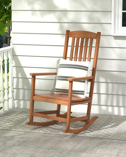 Giantex Outdoor Rocking Chair, High Back Patio Rocker