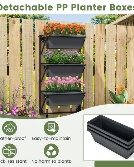 Giantex Vertical Raised Garden Bed, Hanging & Wall-Mounted Planter Garden Boxes