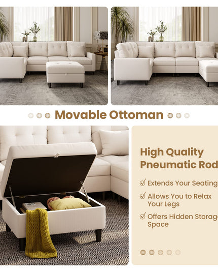 Giantex Modular Sectional Sofa Couch