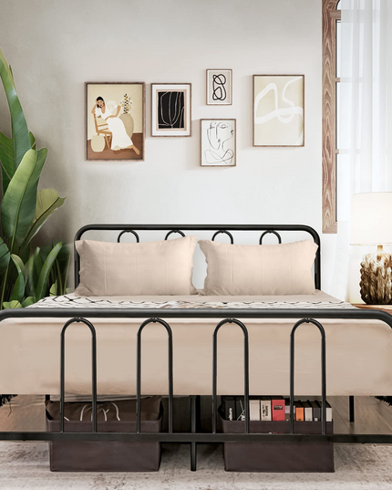 Giantex Full Size Metal Bed Frame, Modern Bed Frame