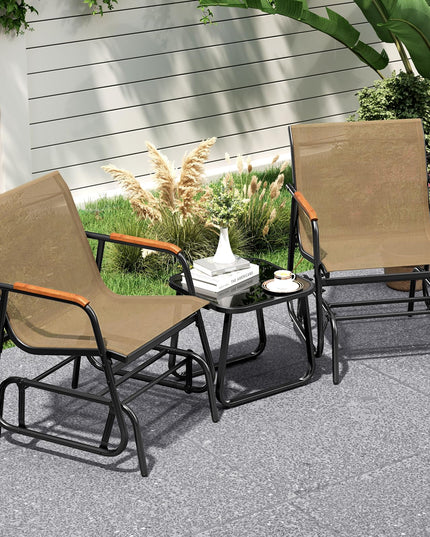 Giantex 3-Piece Outdoor Glider Set