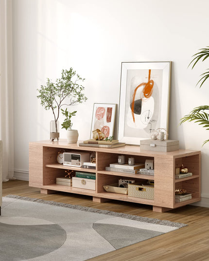 Giantex TV Stand Entertainment Center - Farmhouse Television Table up to 65 Inches TVs, 7 Colors