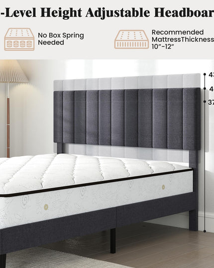 Giantex Upholstered Bed Frame Platform Bed