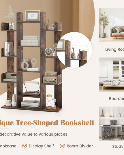 Giantex 7-Cube Tree Bookshelf