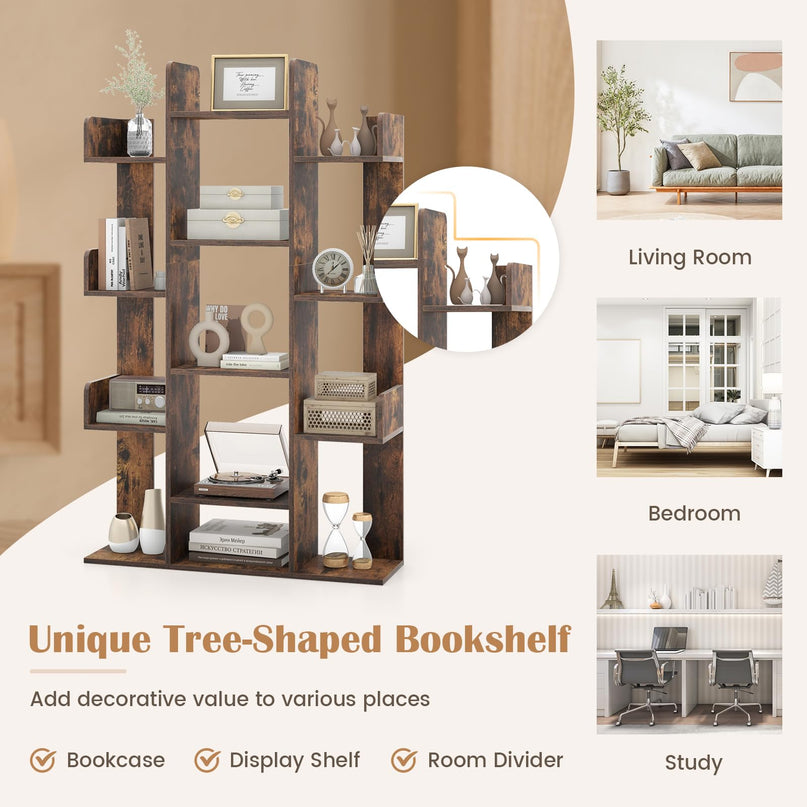 Giantex 7-Cube Tree Bookshelf