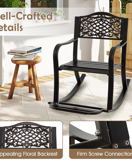Giantex Patio Rocking Chair for Backyard