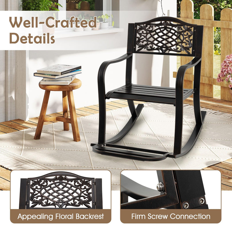 Giantex Patio Rocking Chair for Backyard