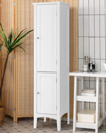 Storage Cabinet Bathroom High Cabinet with 5 Tier Shelves