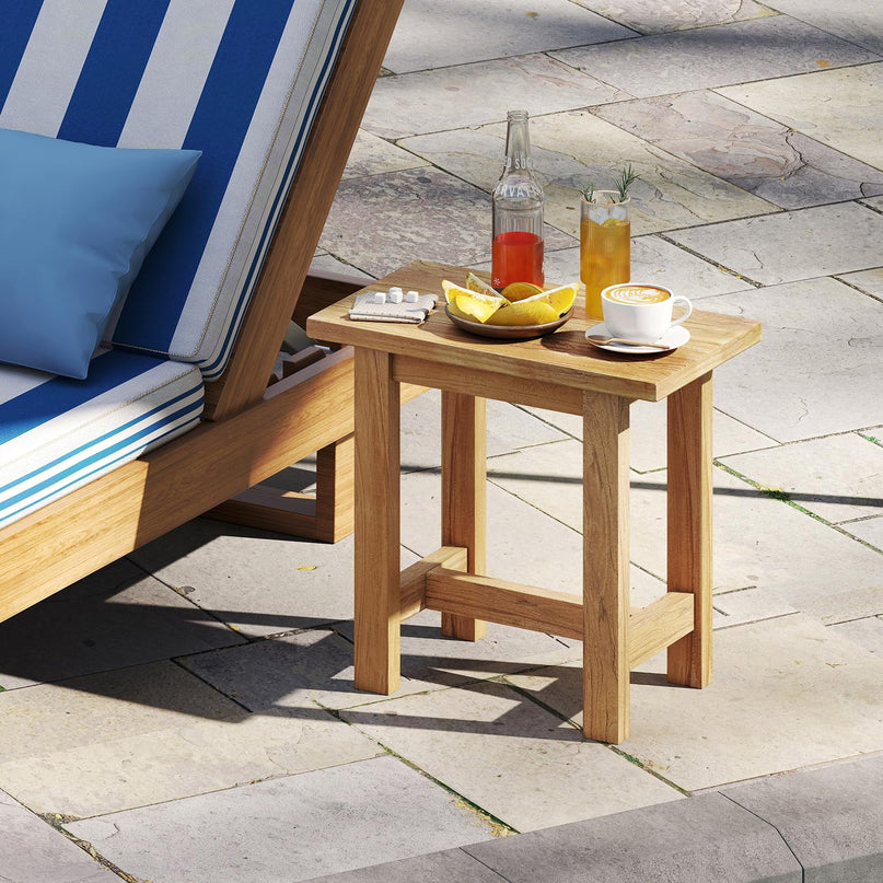 Giantex Teak Shower Bench Stool for Seniors