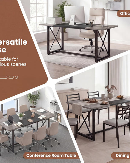 Giantex 6FT Conference Table with Power Outlets