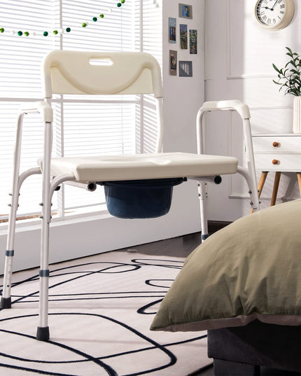 Giantex 3-in-1 Bedside Commode Chair