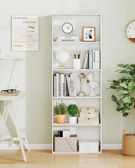 Giantex 5 Tier Bookshelf for Living Room Bedroom Home Office