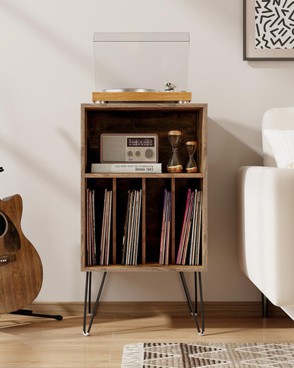 Giantex Record Player Stand with Charging Station