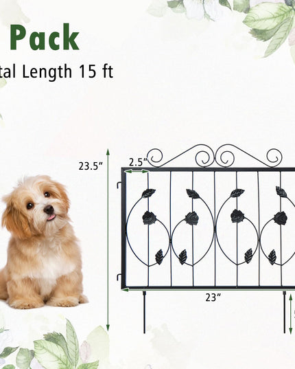 Giantex Decorative Garden Fence 8 Pack