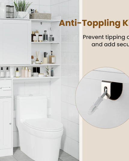 Giantex Over The Toilet Storage Cabinet for Bathroom & Laundry Room