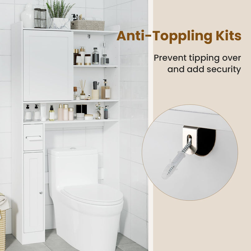 Giantex Over The Toilet Storage Cabinet for Bathroom & Laundry Room