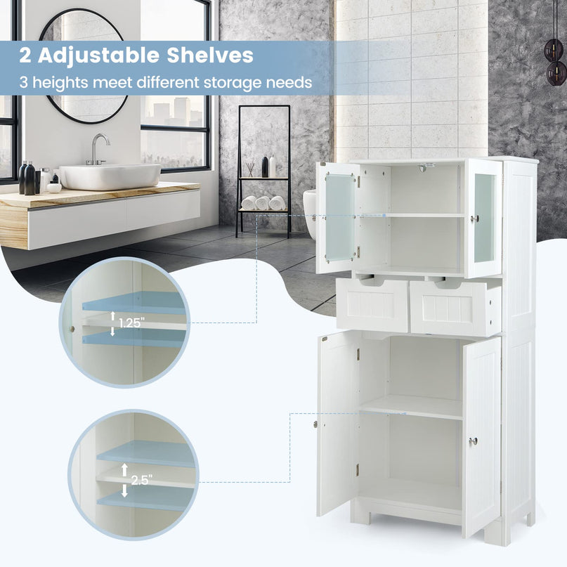 Freestanding Bathroom Cabinet - Giantex