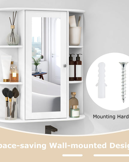 Giantex Medicine Cabinet, Bathroom Wall Cabinet with Mirror