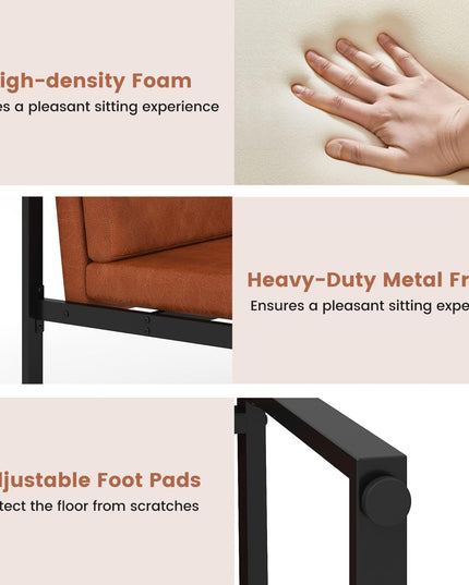 Giantex Lot de 2 chaises d'appoint modernes pour salon