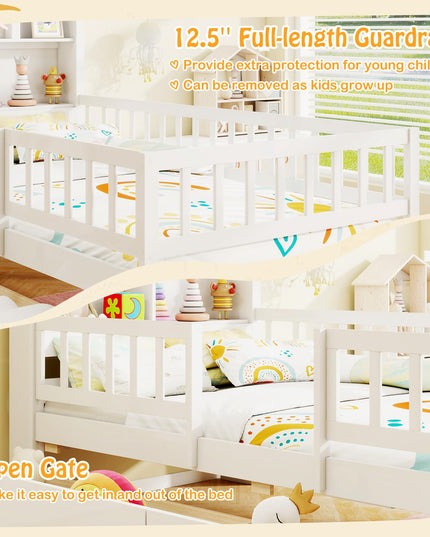 Giantex Twin House Bed with 2 Storage Drawers