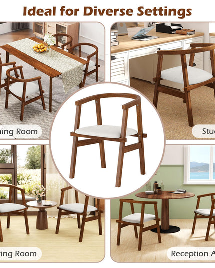 Giantex Wooden Dining Chairs Set of 2/4
