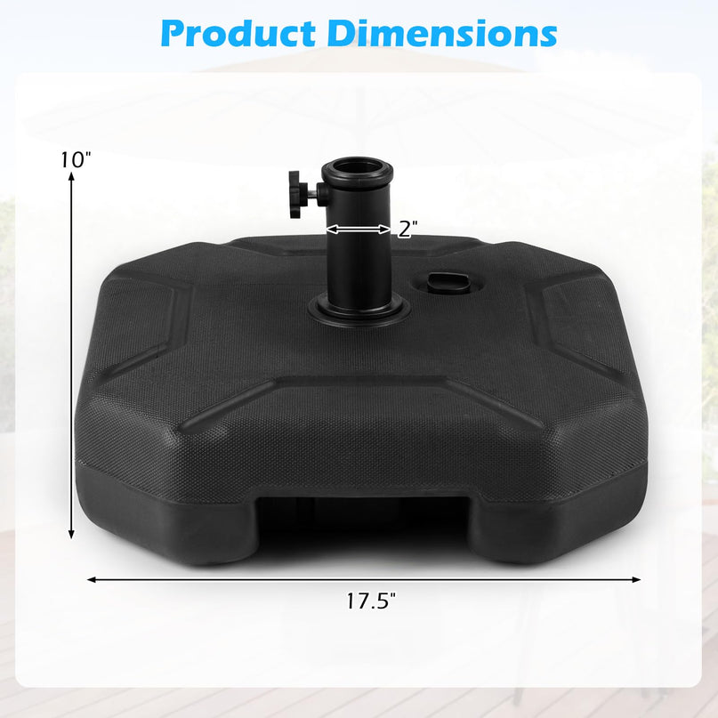 Giantex  - Heavy Duty HDPE Market Table Umbrella Pole Holder for Outdoor