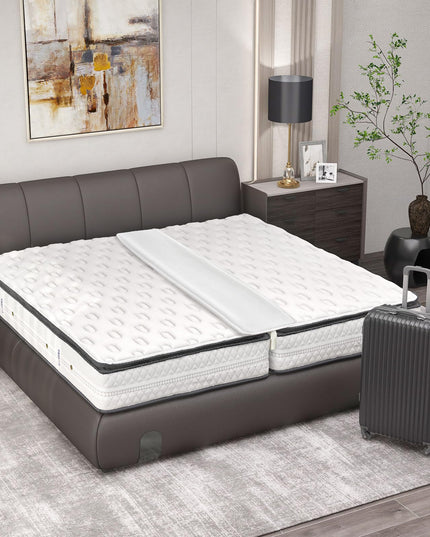 Giantex 12"/10" Wide Bed Bridge Twin to King Converter Kit