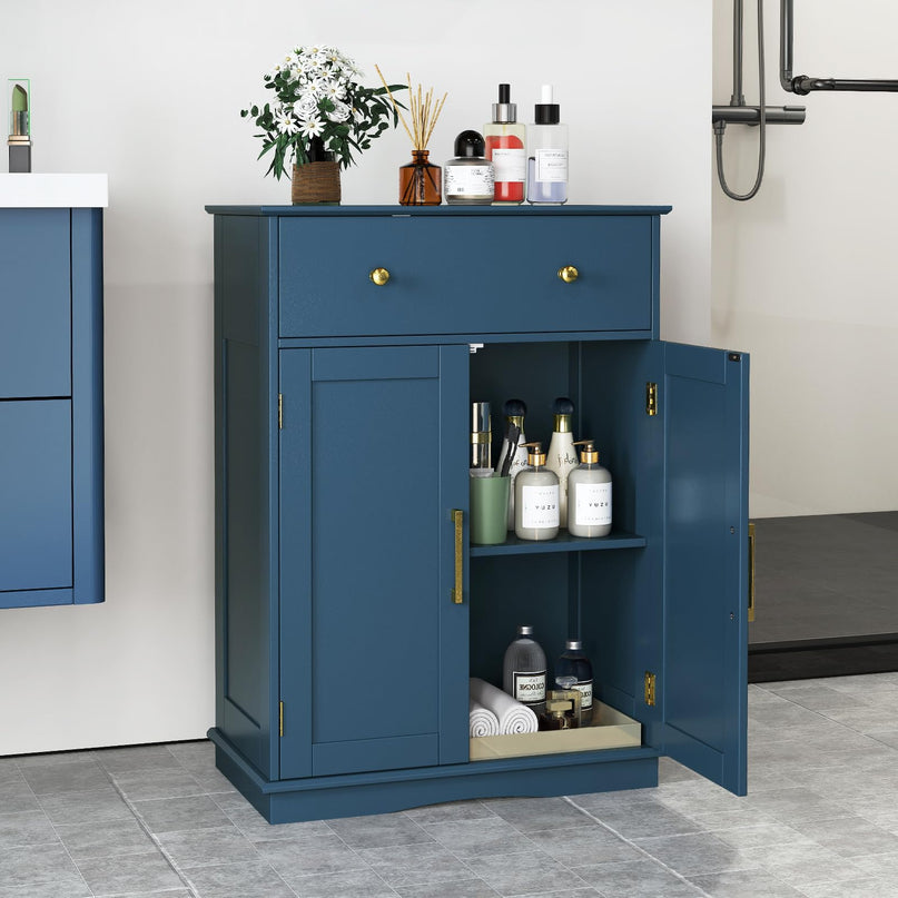 Giantex Bathroom Storage Cabinet with Drawers & Doors