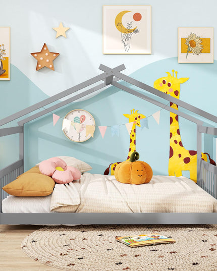 Giantex Full Size Floor Bed for Kids Teens Girls Boys