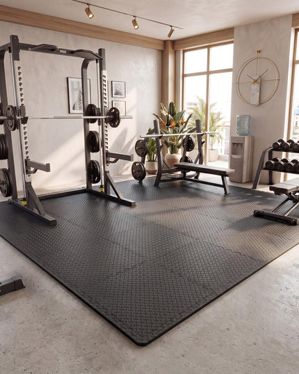 GIANTEX 12/24 PCS Interlocking Foam Tiles 52/104 SQ.FT EVA Foam Exercise Mats
