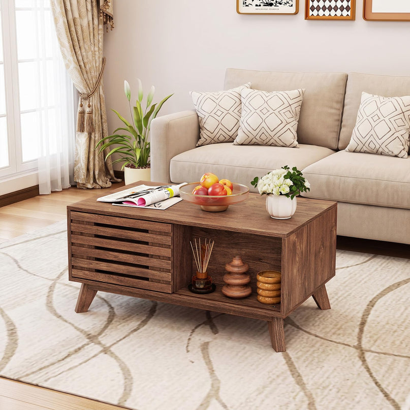 GIANTEX 35.5" Lift Top Coffee Table with Storage for Living Room
