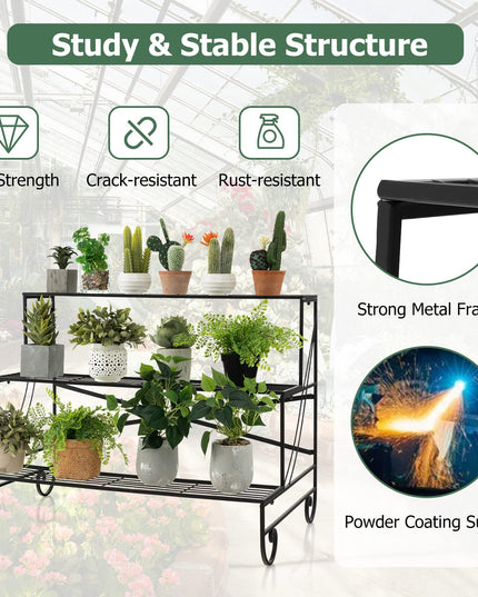 Giantex 3 Tier Metal Plant Stand