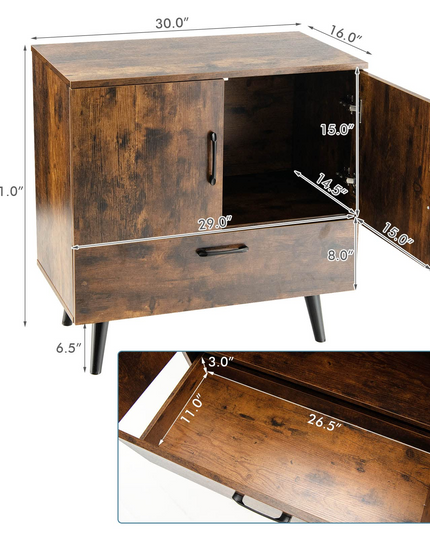 Giantex Storage Cabinet Buffet Sideboard